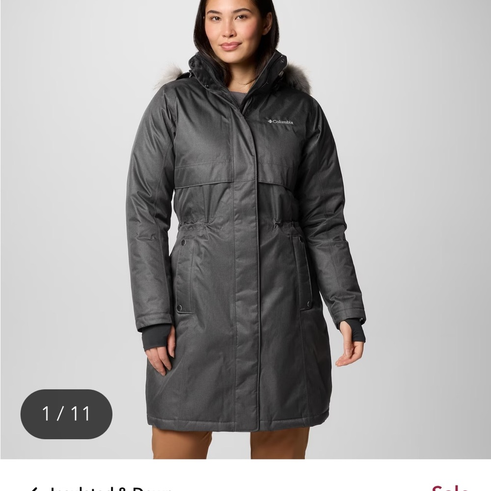 Columbia Women's Apres Arson Down Coat Faux Fur Trim